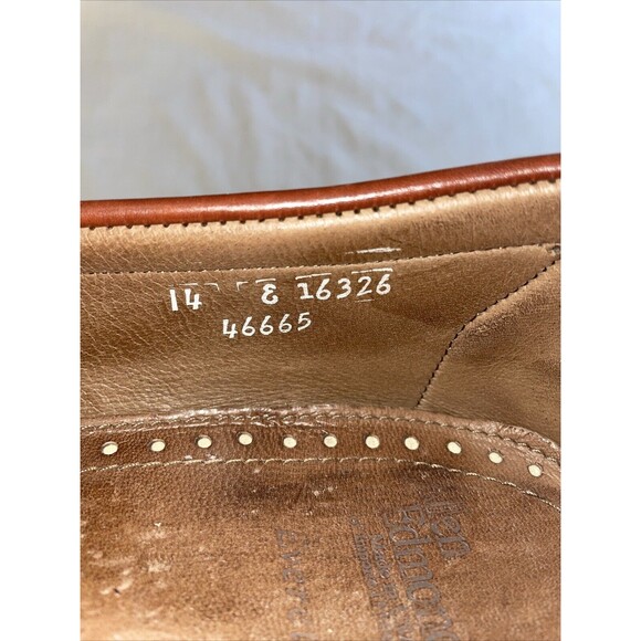 Allen Edmonds Everett Men’s Penny Loafers Sz 14 E Brown Leather Comfort Business main image 8